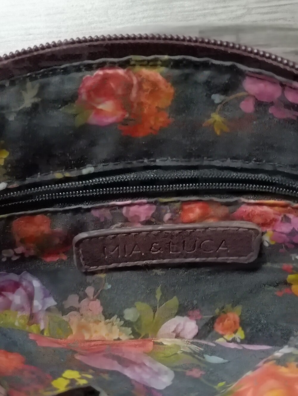 Mia And Luca Purse/Crossbody Shoulder Bag in Dark Brown - Picture 5 of 12